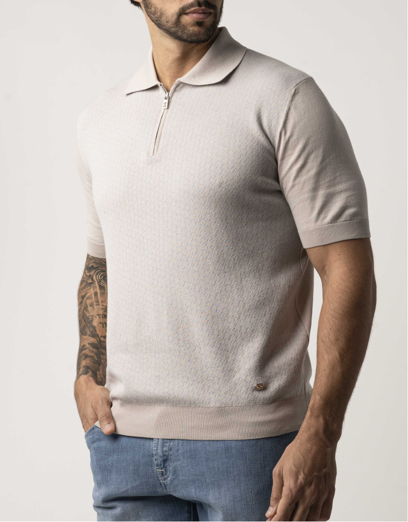 Castello d'Oro Mens Polo T-shirt 100% Cotton image